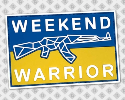 PVC Aufnäher für Paintball Weekend Warrior – individuelle Rubber Patches gestalten