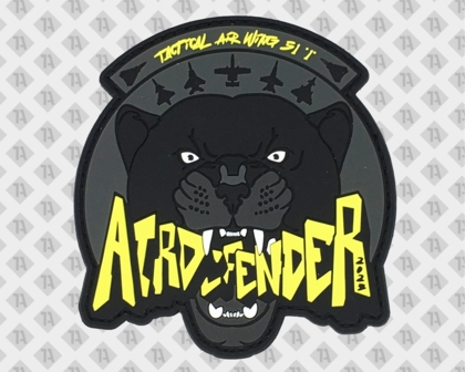 Tactical Air Wing 51 Patch mit schwarzem Panther und gelbem Schriftzug – 1a-rubber.de