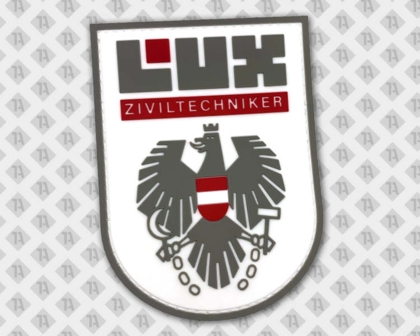 PVC Aufnäher Patch Rubber Lux Wappen Adler Firmen