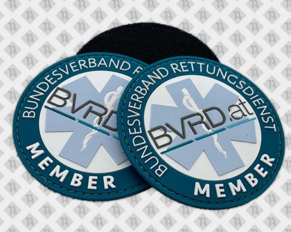 PVC Rubber Patch rund Rettungsdienst Member Österreich